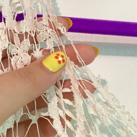 S/M| 1930s Pearly White Liquid Satin and Lace Antique Slip Dress - Picture 10 of 10